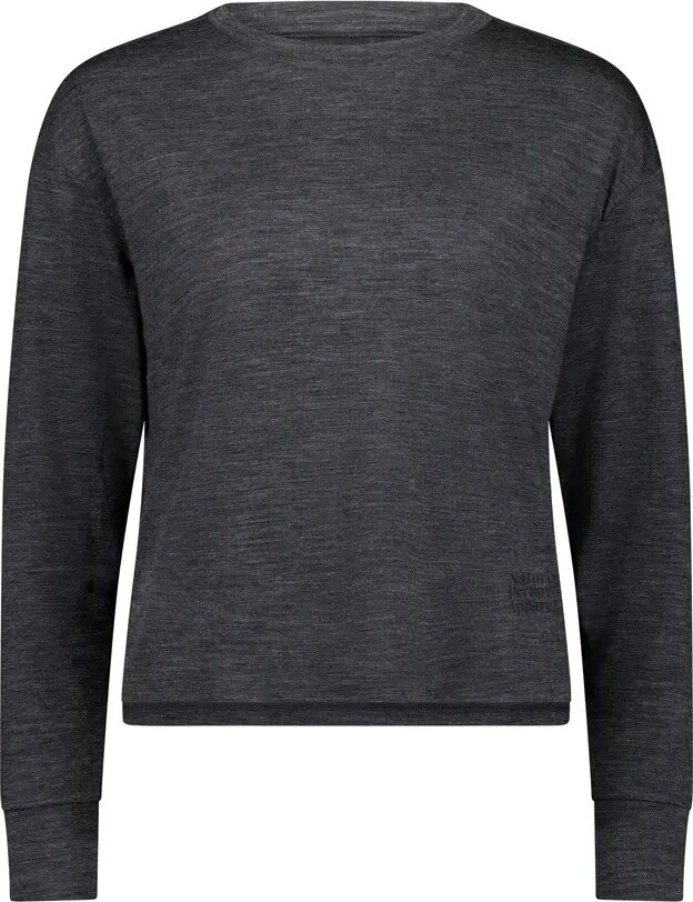 Mons Royale Zephyr Merino Tencel Boxy Long Sleeve Womens Smoke