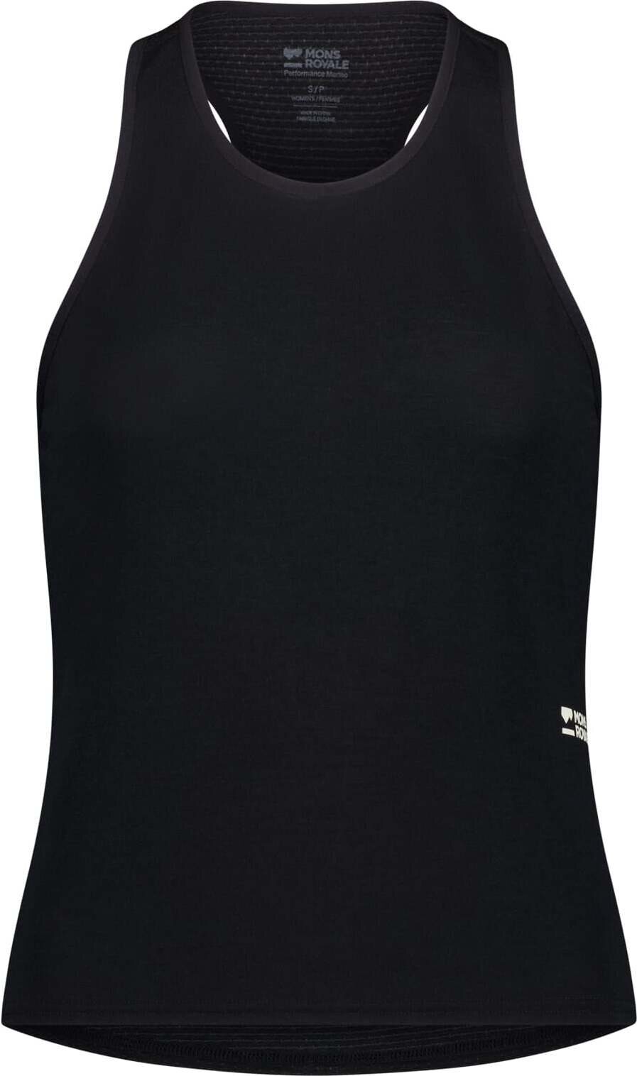 Mons Royale Bella Merino Tank Womens Black