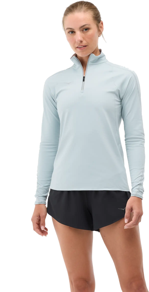 Hoka 1/4 Zip Womens Mineral Blue