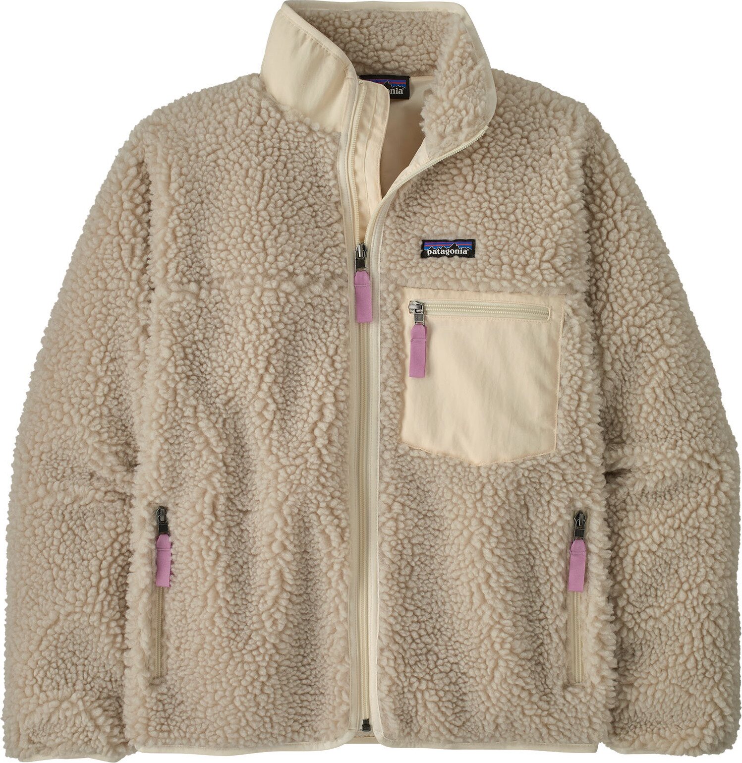 Patagonia Classic Retro-X Jacket Womens Natural w/Light Violet