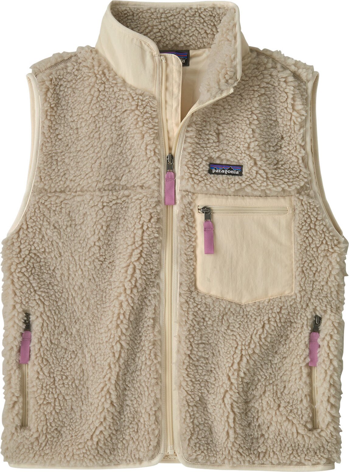 Patagonia Classic Retro-X Vest Womens Natural w/Light Violet