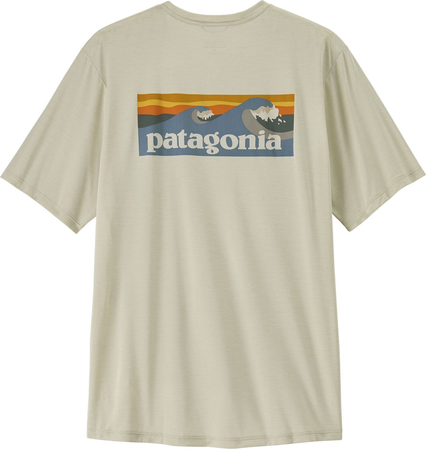 Patagonia Cap Cool Daily Shirt Mens - Boardshort Logo Dyno White