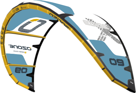 Ozone Edge VT Ultra-X Kite Only 9m² Custom colors: White/Sky Blue/White (WTW)