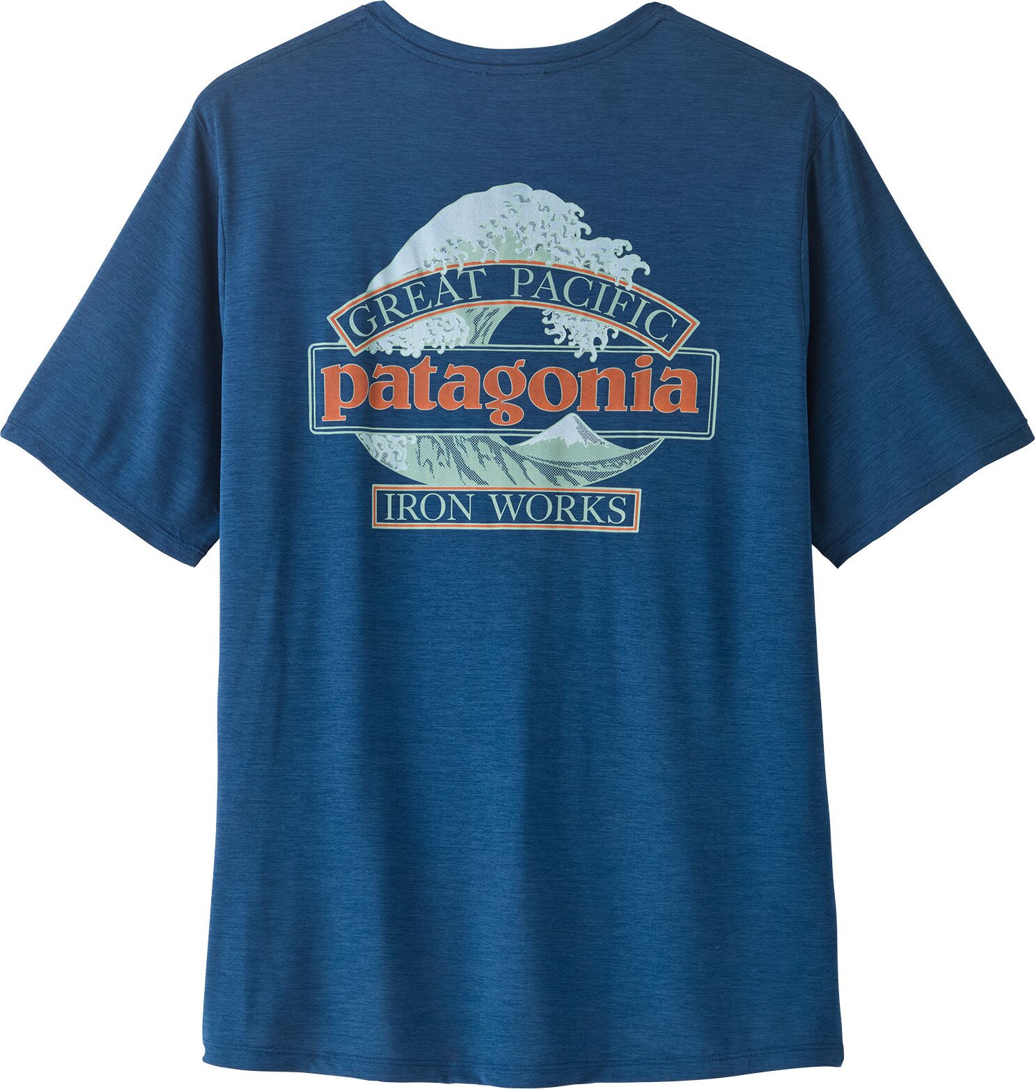 Patagonia Cap Cool Daily Shirt Mens - Great Waves Clement Blue - Light Clement Blue X-Dye