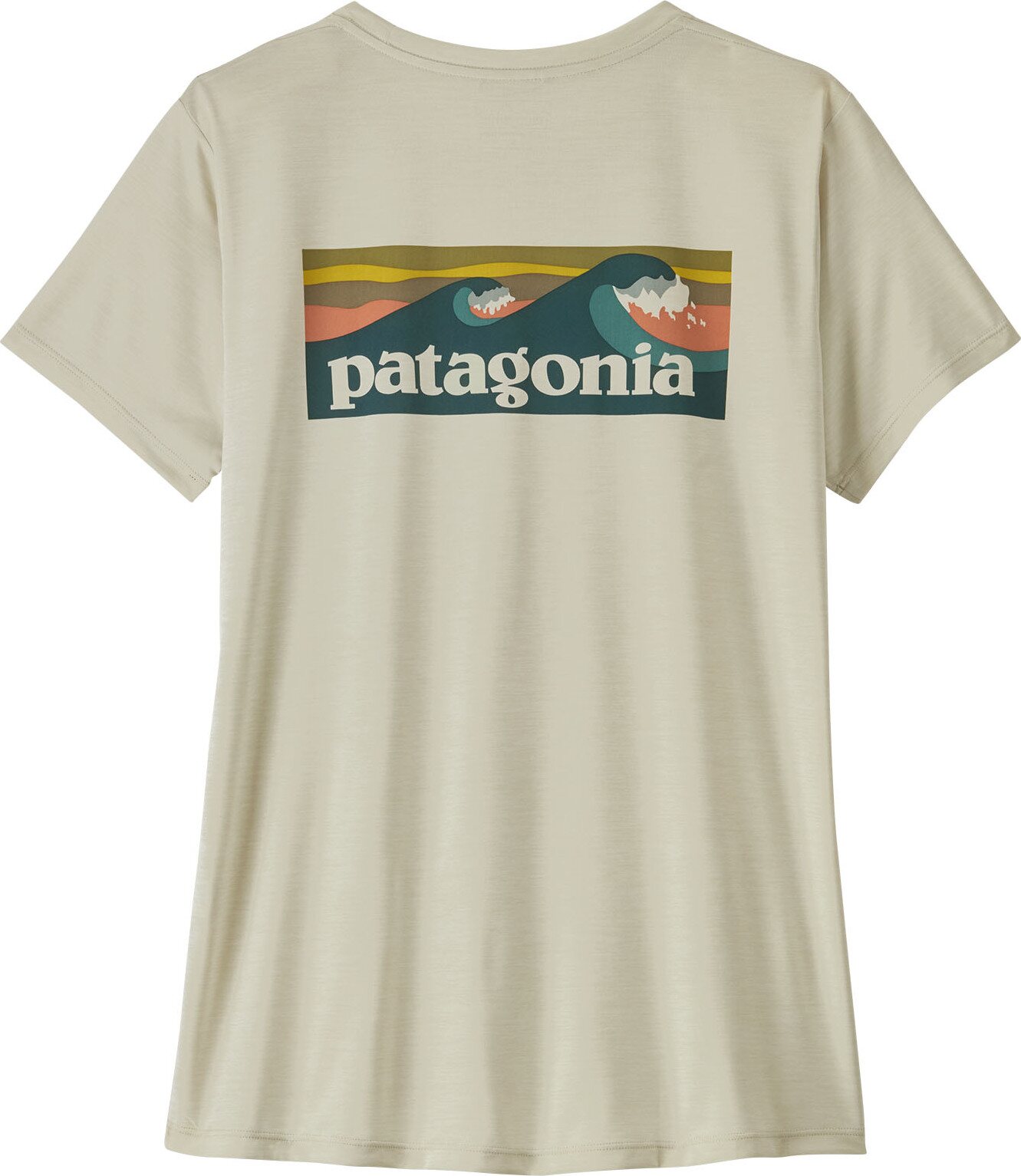 Patagonia Cap Cool Daily Shirt Womens - Boardshort Logo Dyno White