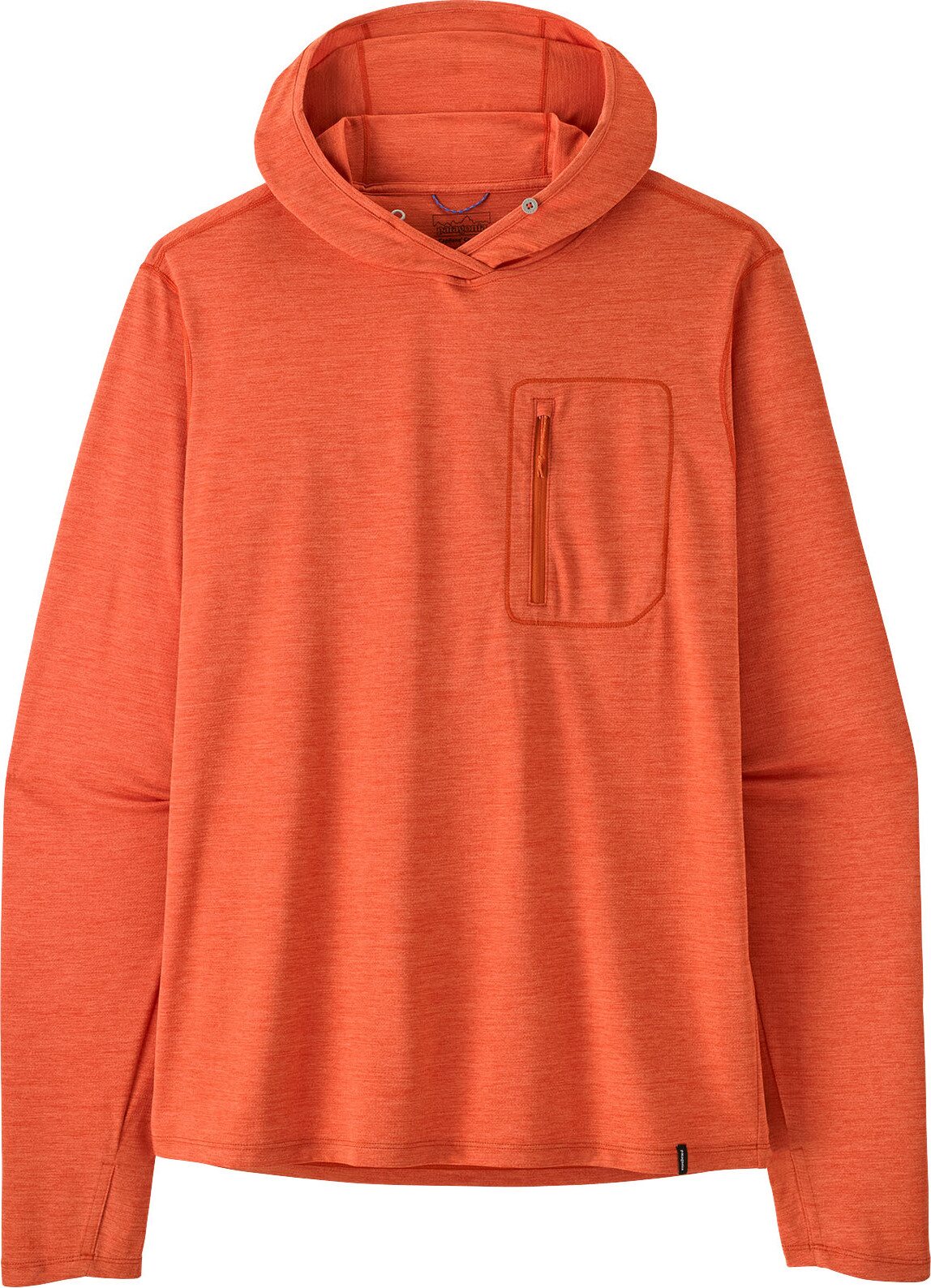 Patagonia Cap Cool Sun Hoody Mens Coal Orange - Light Coal Orange X-Dye