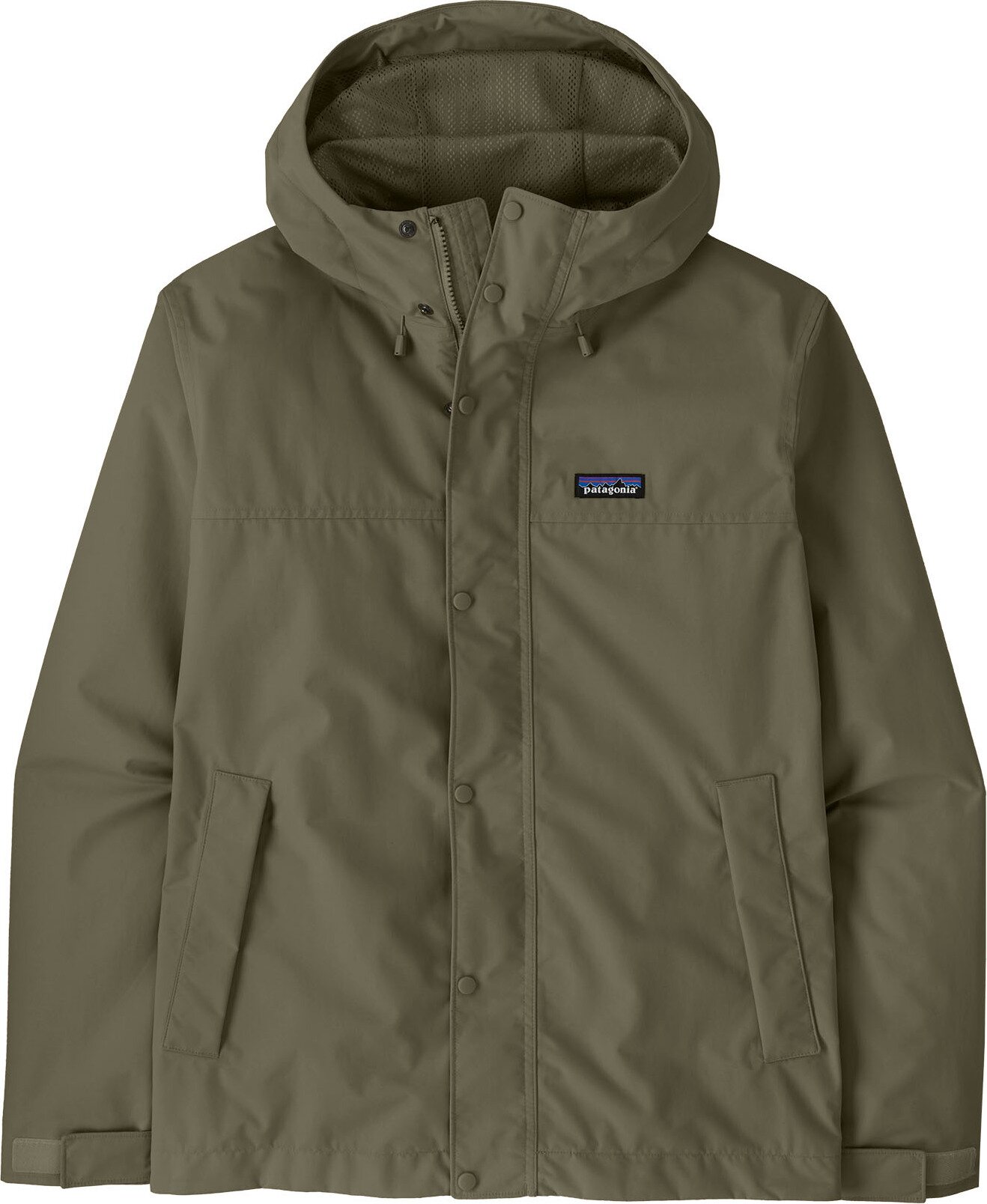Patagonia Outdoor Everyday Rain Jacket Mens Basin Green