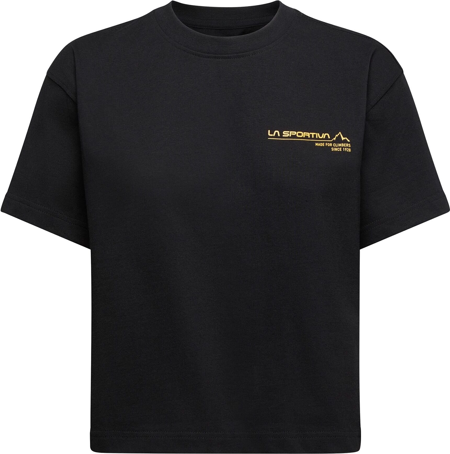 La Sportiva Since 1928 Crop T-Shirt Womens Black/Yellow