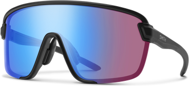 Smith Bobcat Matte Black - ChromaPop Low Light Rose Blue Mirror