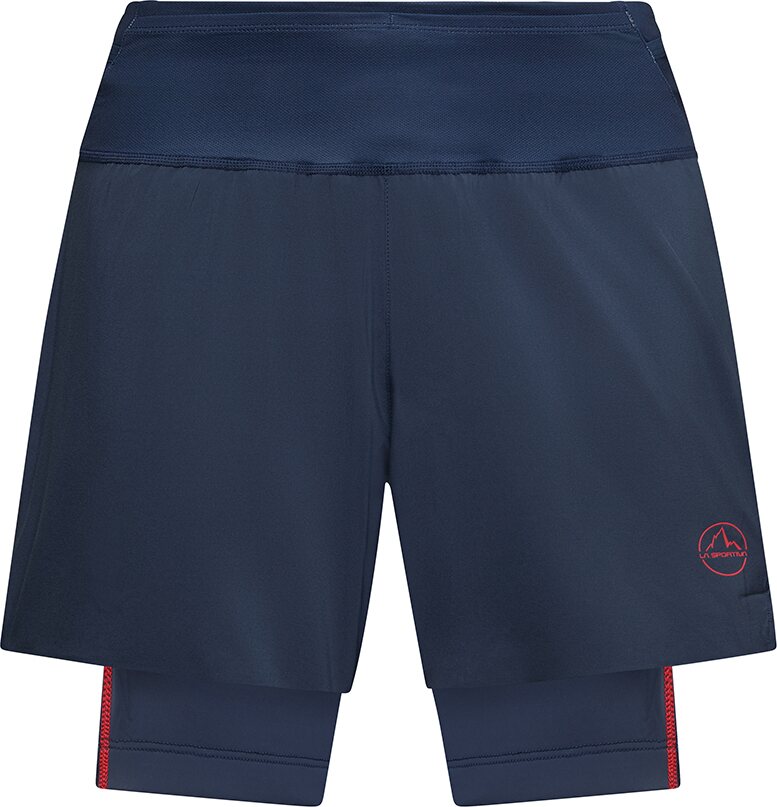 La Sportiva Ultra Distance Shorts Mens Night Sky/Mountain Red