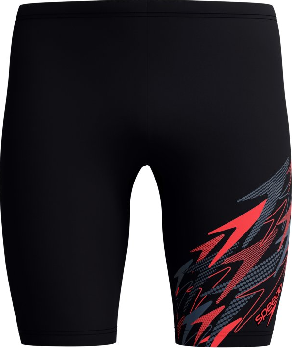 Speedo Medley Logo Jammer Mens Anthracite / High Risk Red