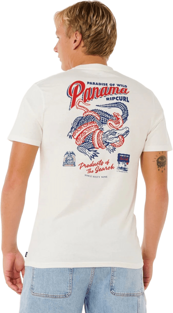 Rip Curl Desti Animal Tee Mens Bone