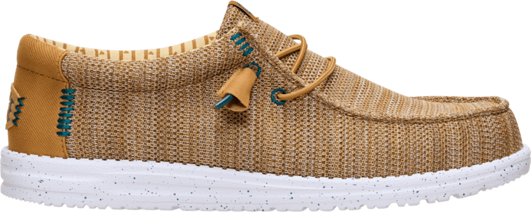 HeyDude Wally Stretch Sox Mens Bone Brown / Multi