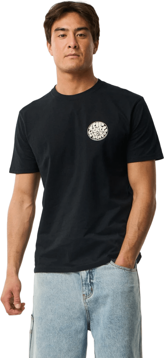 Rip Curl Wettie Icon Tee Mens Black