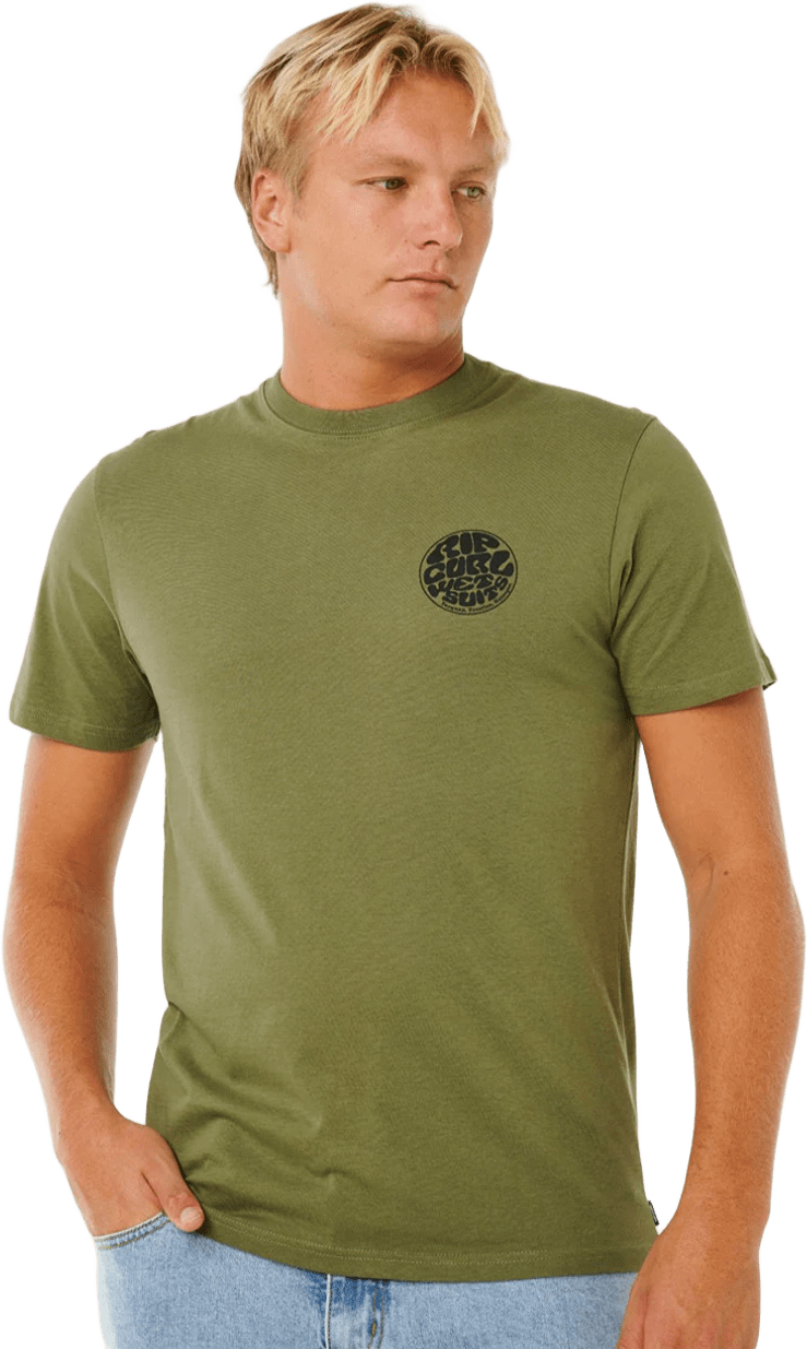 Rip Curl Wettie Icon Tee Mens Surplus Green