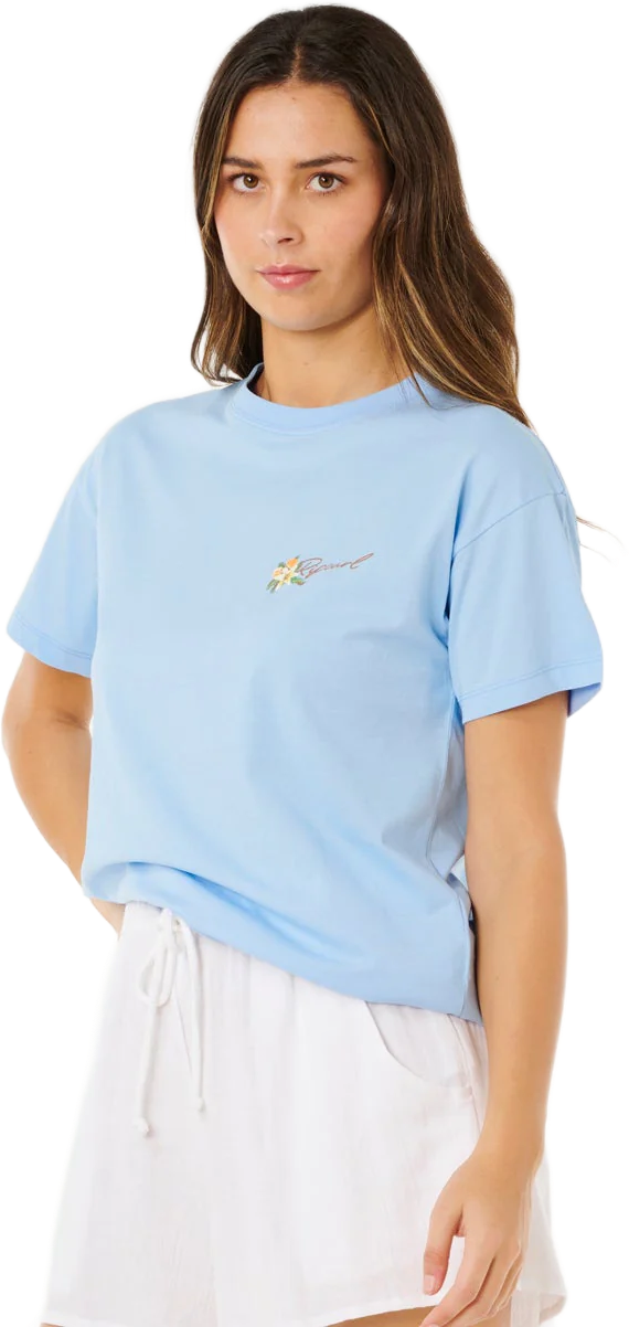 Rip Curl Poolside Relaxed Tee Womens Light Blue