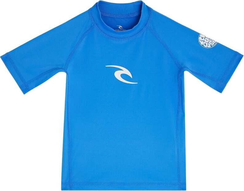 Rip Curl Waves UPF Short Sleeve Kids 1-8y Blue Gum