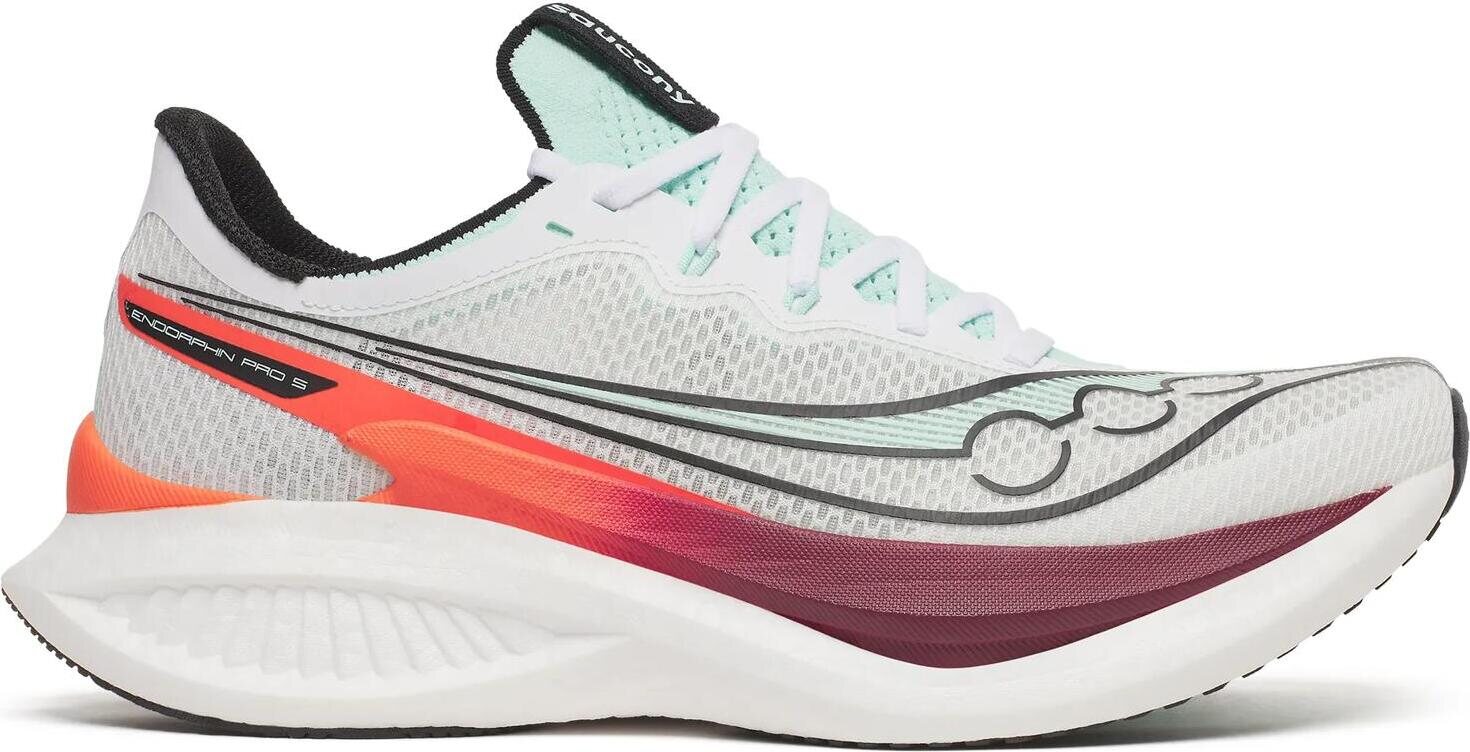 Saucony Endorphin Pro 5 Mens White/Crimson