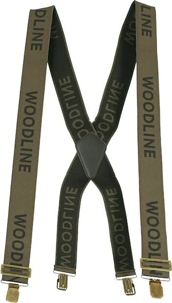 Woodline Suspenders w/ Clips Green / Brown