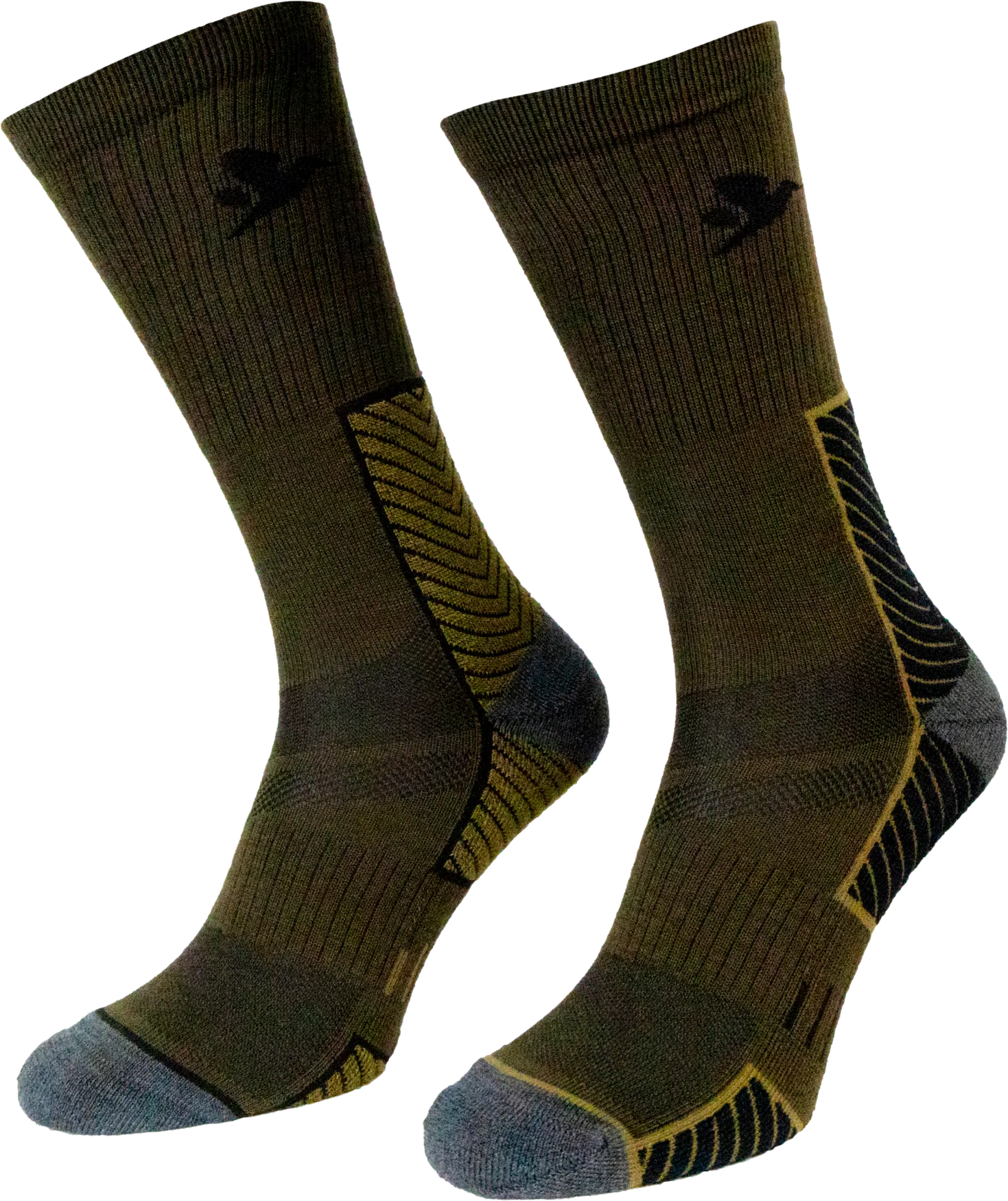 Seeland Field Merino Socks 2Pack Pine Green/Military Olive