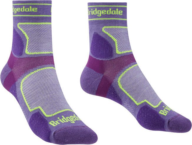 Bridgedale Ultra Light TrailRun CoolMax 3/4 Womens Purple