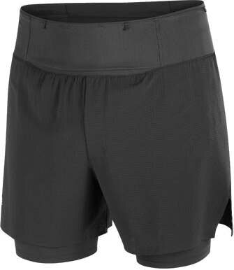 Salomon Sense Aero 2in1 Short 5" Mens Deep Black