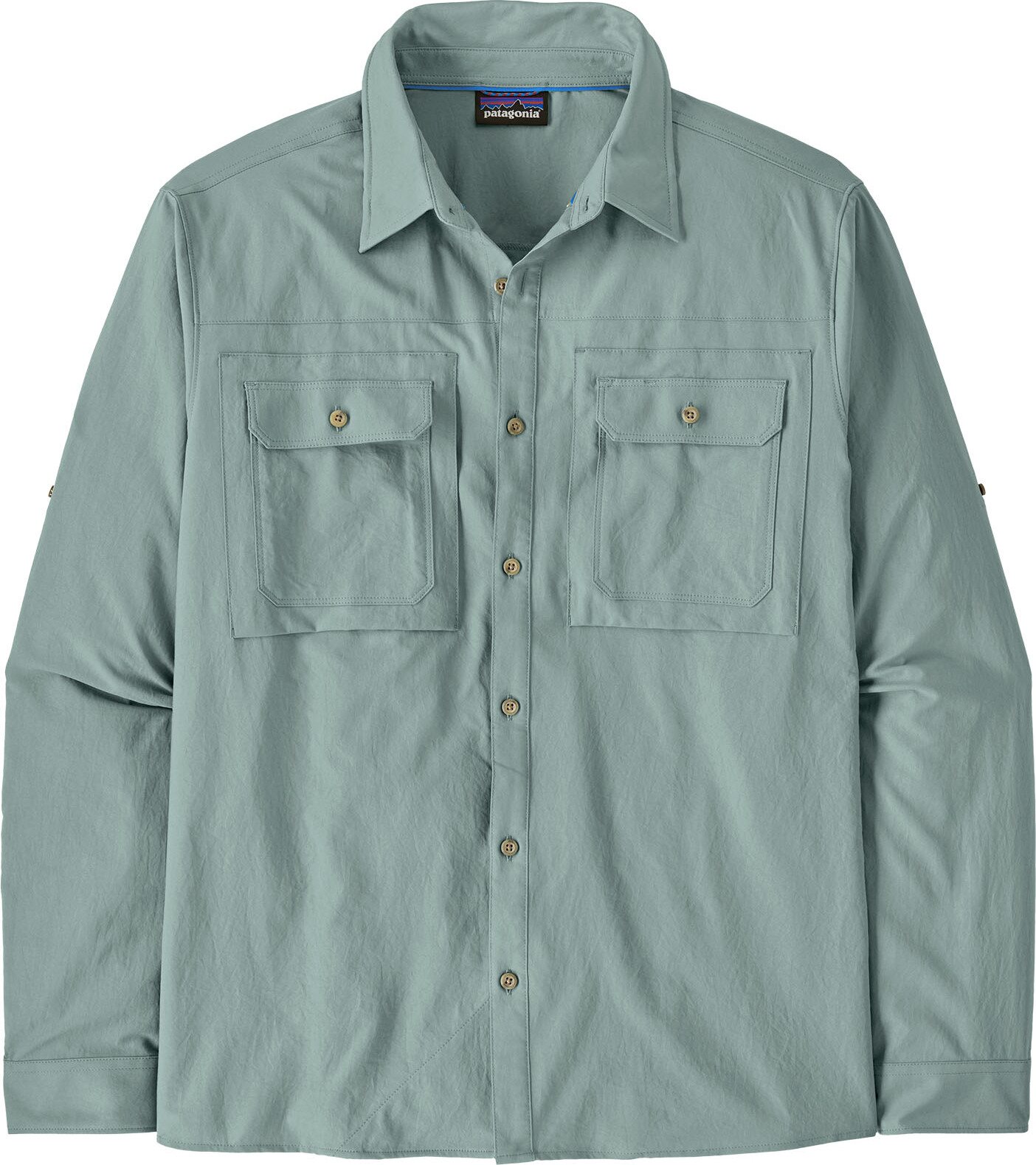 Patagonia Long-Sleeved Self Guided Sun Shirt Mens Blue Sage