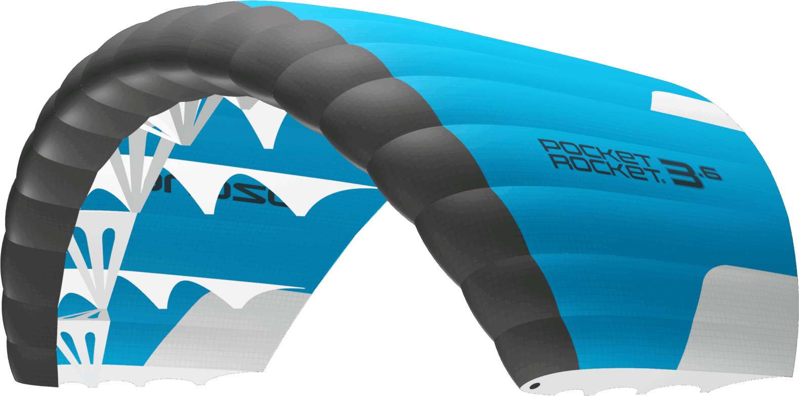 Ozone Pocket Rocket V2 Parawing 1.9 m² Light Blue/Carbon Grey/White