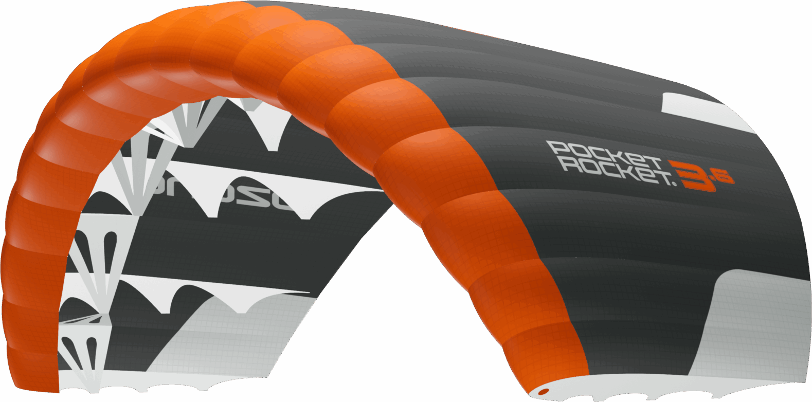 Ozone Pocket Rocket V2 Parawing 5.7 m² Carbon Grey/Orange/White