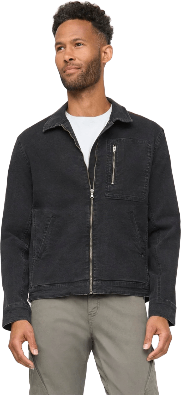 Duer Stretch Canvas Utility Jacket Mens Black