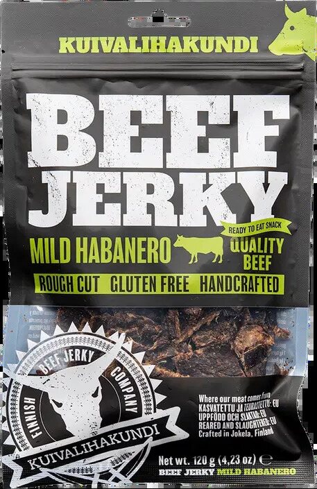 Kuivalihakundi Beef Jerky 120g Mild Habanero