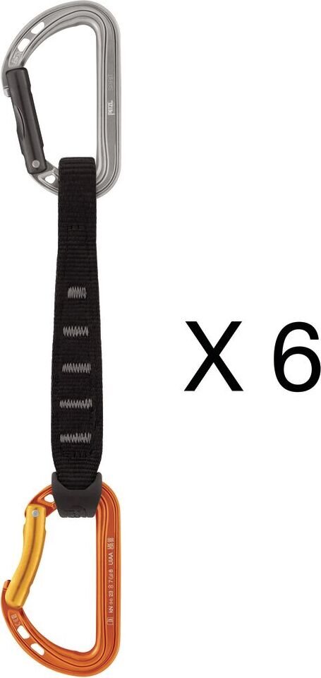 Petzl Spirit Express 6-Pack Orange/Gray