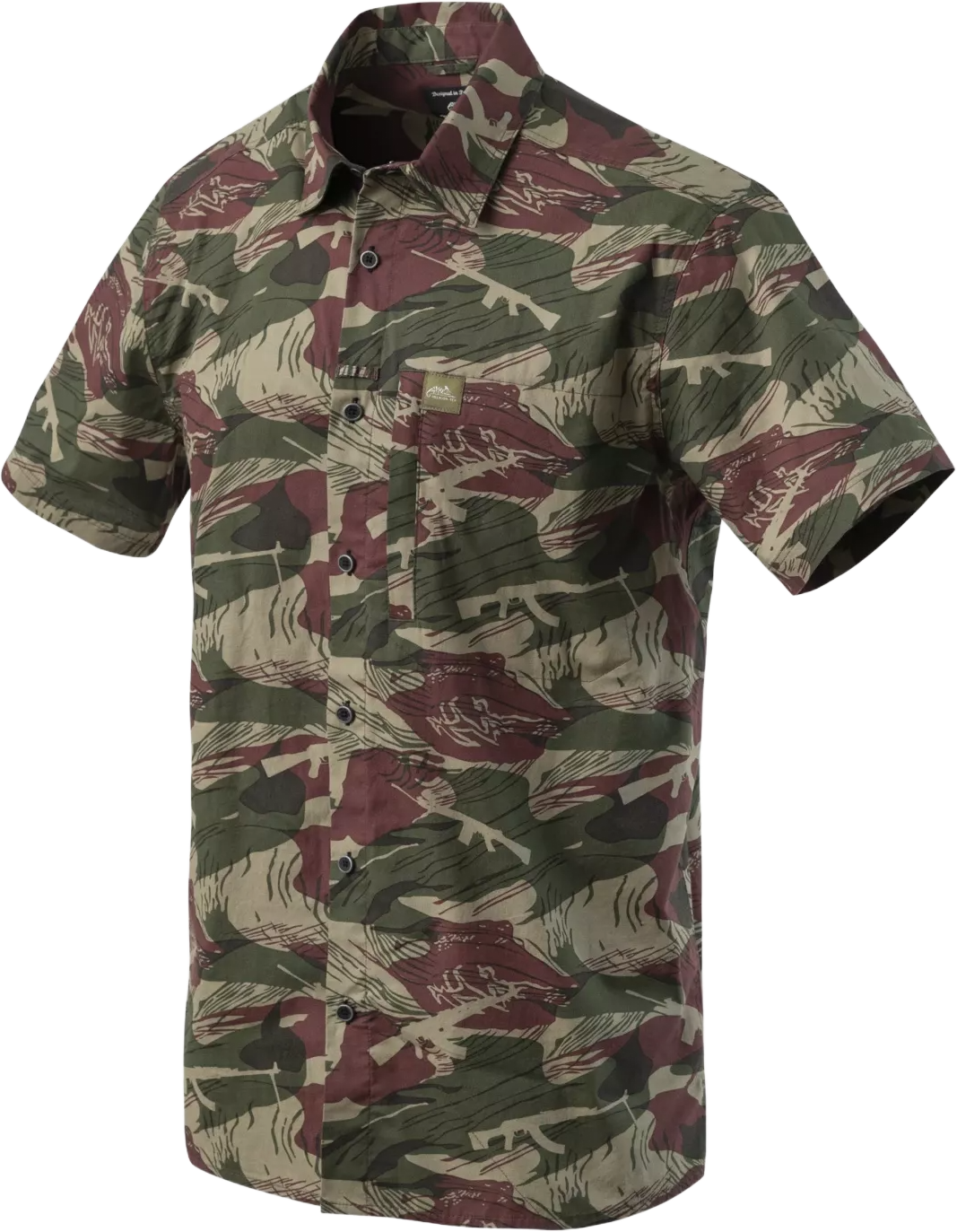 Helikon-Tex Hawaiian T-shirts Mens Brushstroke Camo