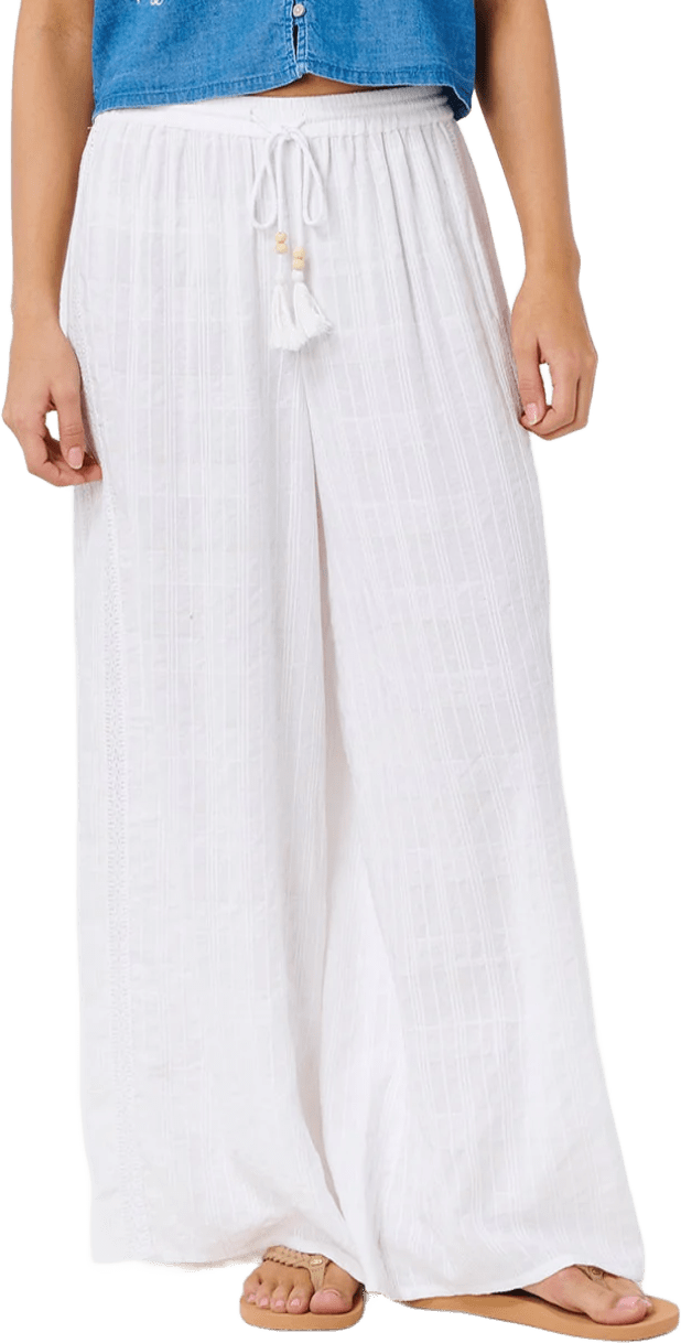 Rip Curl Catalina Islands Wide Leg Pant Womens Optical White