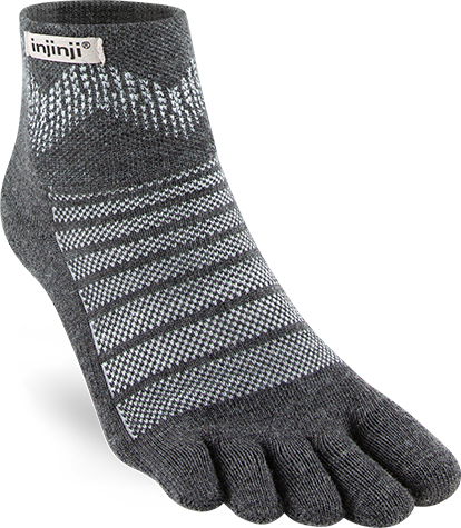 Injinji Outdoor Midweight Mini-Crew Wool Unisex Slate