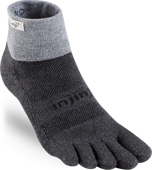 Injinji Trail Midweight Mini-Crew Mens Granite