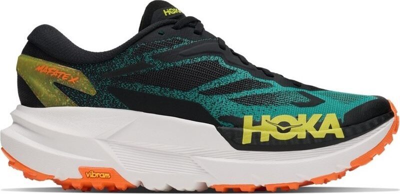 Hoka Mafate X Mens Black / Electric Aqua