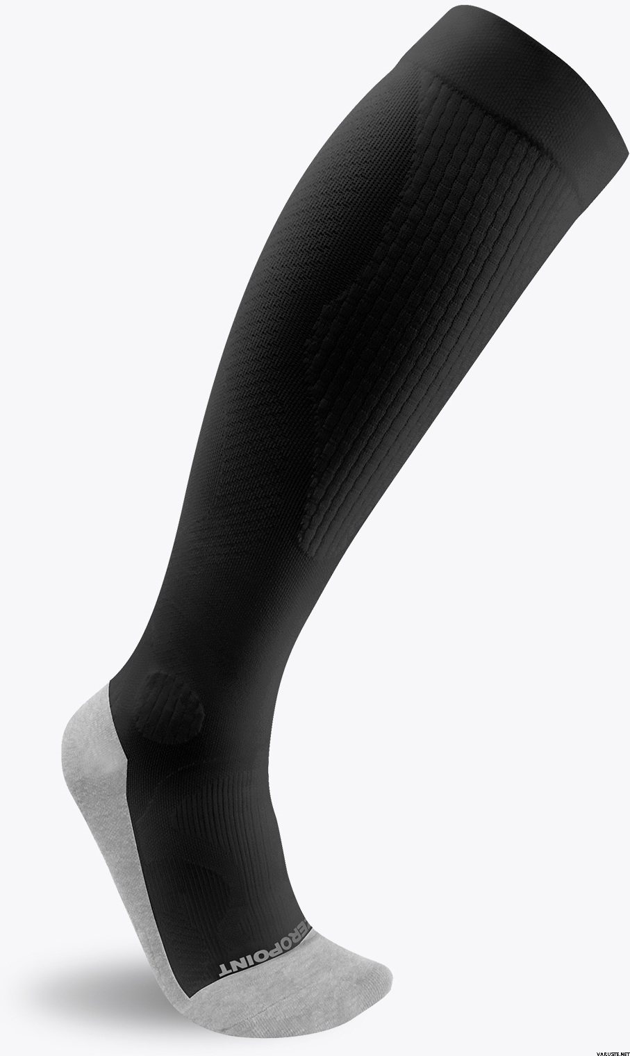 Zero Point Compression Hybrid Silver Socks Black-Grey