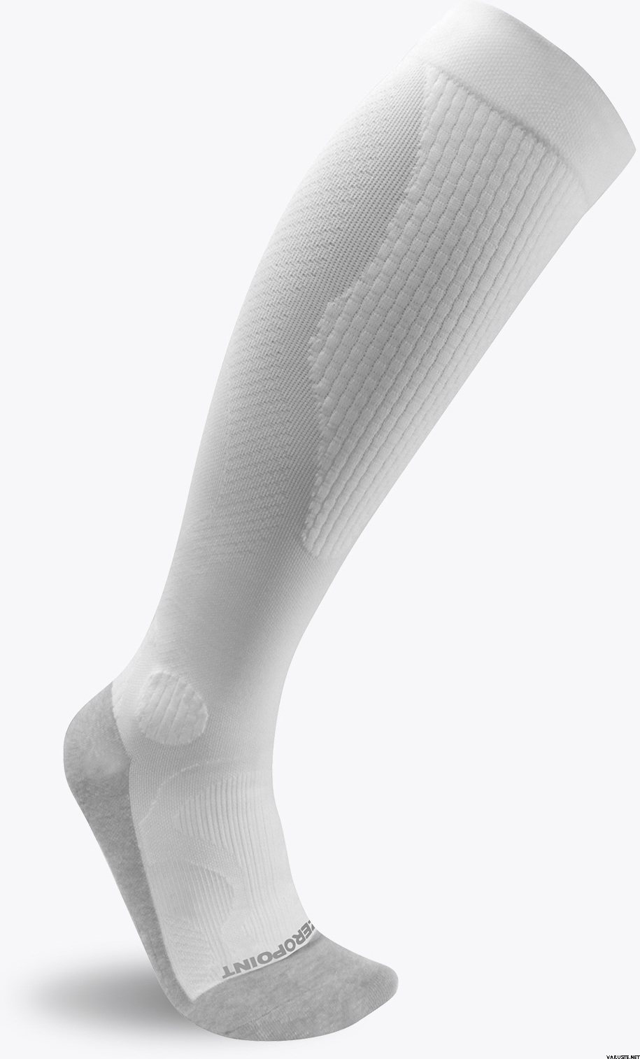 Zero Point Compression Hybrid Silver Socks White-Grey