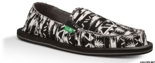 Sanuk Donna Black/White