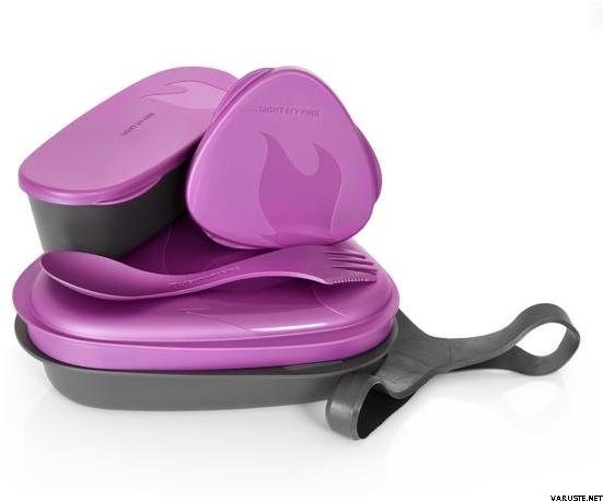 Light My Fire LunchKit -ruokailuvälinesarja Metal Pink