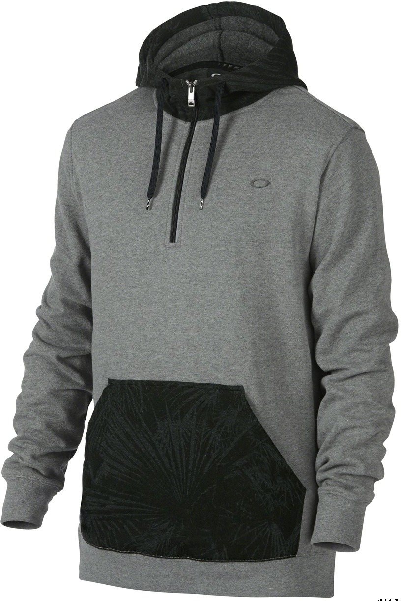 Oakley Print Pullover Hoodie Athletic Heather Grey