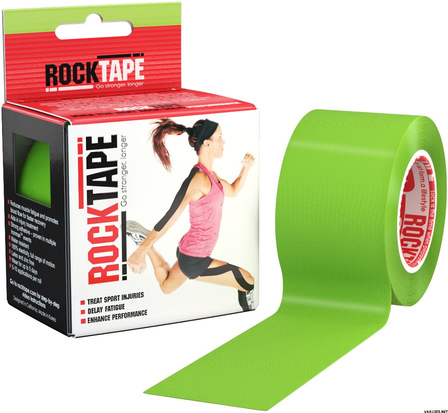Rocktape Kinesioteippi 5cm x 5m Lime