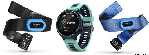Garmin Forerunner 735XT Tri Bundle (sis. HRM-Tri & HRM-Swim -mittarit) Midnight Blue/Frost  Blue