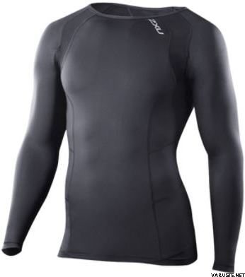 2XU Compression Long Sleeve Top Black/Black