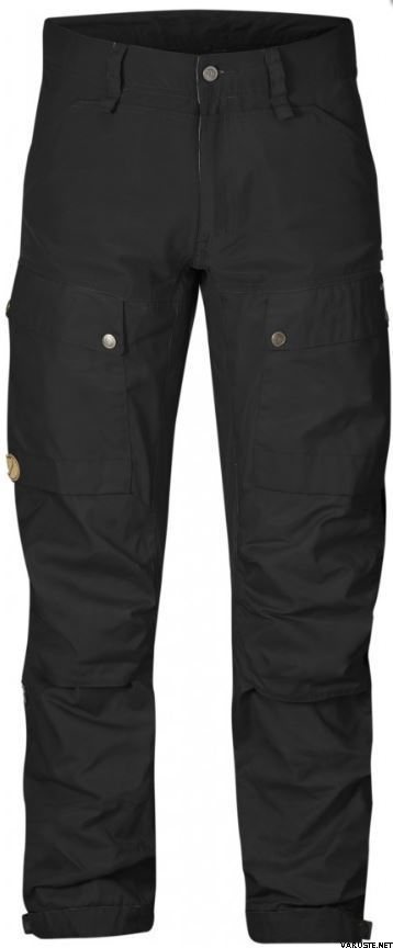 Fjällräven Keb Trousers Regular housut Black/Black (550-550)