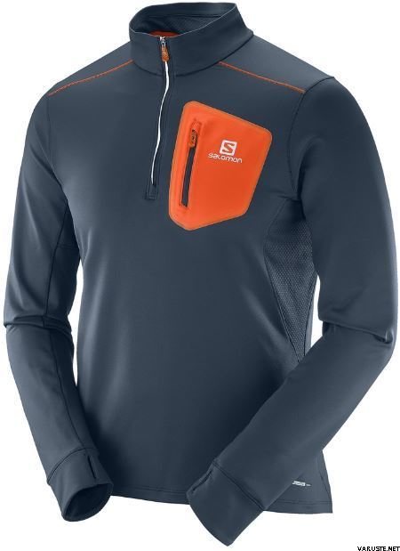 Salomon Trail Runner Warm Mid M Blue/Vivid Orange (big-blue x)