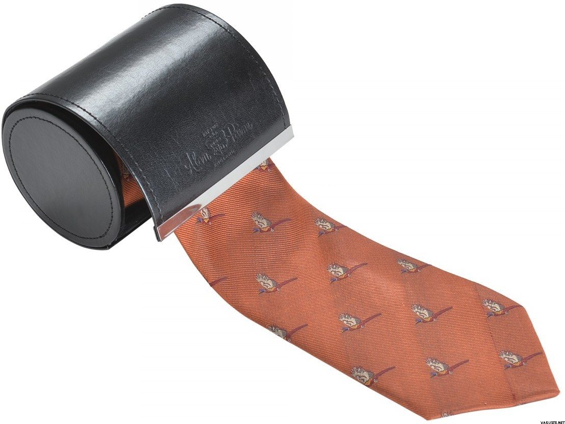 Alan Paine Silk Tie - Flying Pheasant Rust