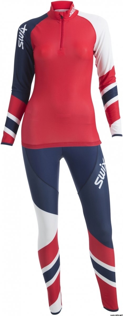 Swix RaceX 2-pcs skisuit Womens Red Elite