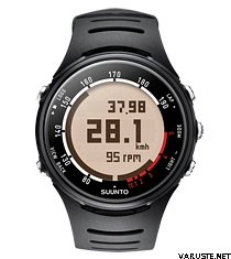 Suunto t3d Black (vaaleataustainen kellotaulu)